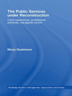 cover image of The Public Services under Reconstruction